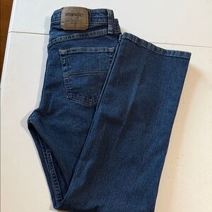 Wrangler Men's Dark Blue Straight Jeans